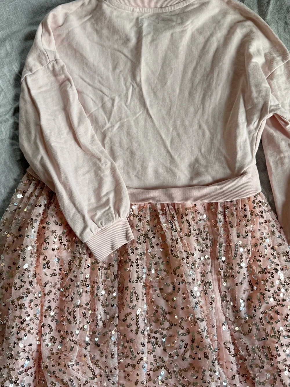 next Blush Pink Sequin Tulle Dress